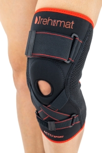 Anatomiczna orteza stawu kolanowego z fiszbinami elastycznymi i stabilizatorem ACL AS-SKL/F