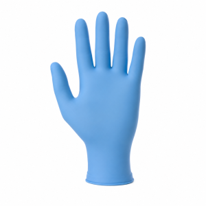 Rękawiczki nitrylowe bezpudrowe MERCATOR nitrylex Classic blue | Rolowany mankiet | Diagnostyka i ochrona
