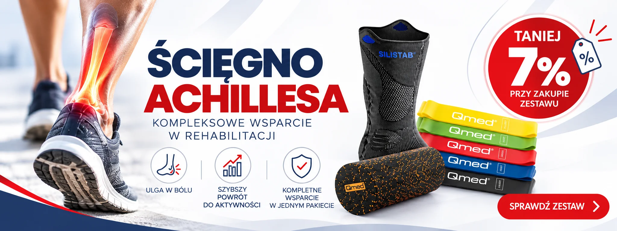 Ścięgno Achillesa - taniej o 7%