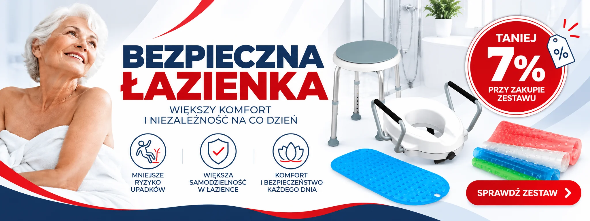Bezpieczna łazienka - taniej o 7%