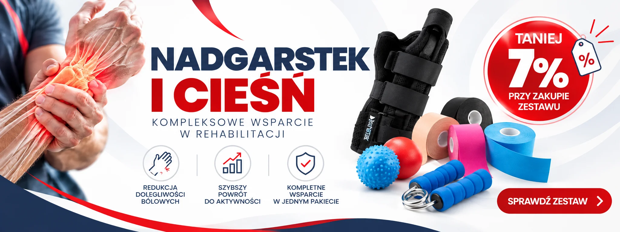 Nadgarstek i cieśń - taniej o 7%