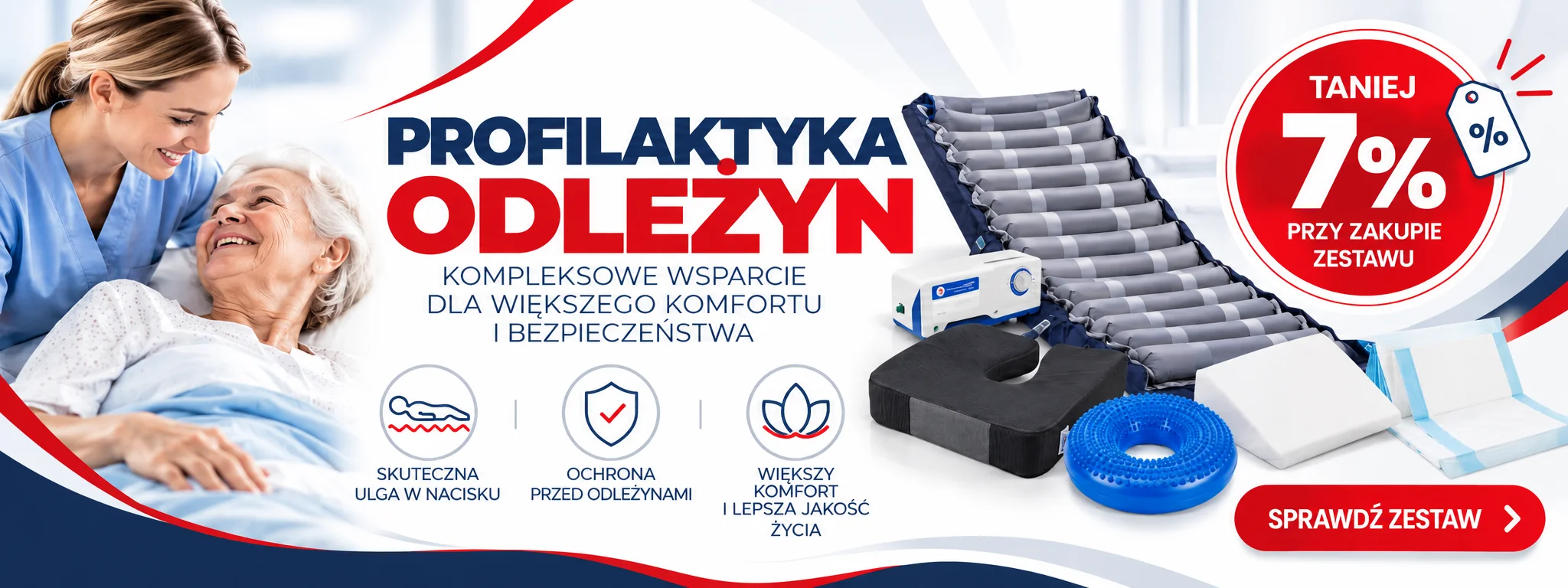 Profilaktyka odleżyn - taniej o 7%